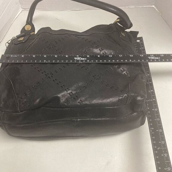 CHOCOLAT BLU Women’s Vegan Leather Handbag Black 10X4X12 Shoulder Bag Tote‎ - Picture 5 of 9